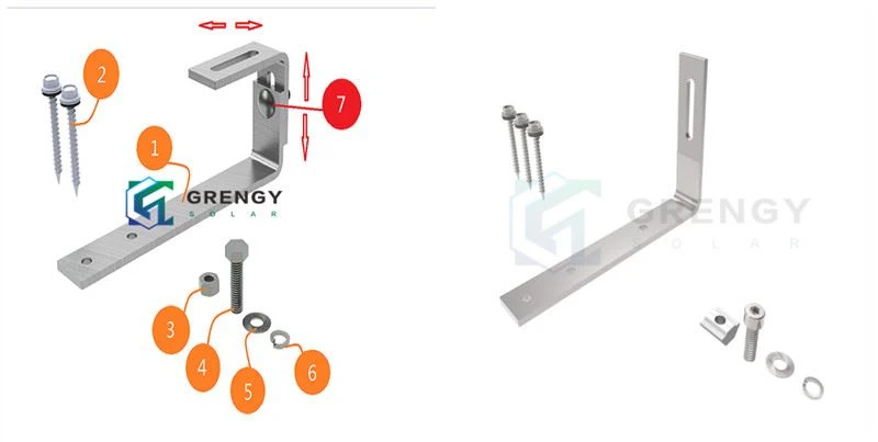 flat tile roof hook series