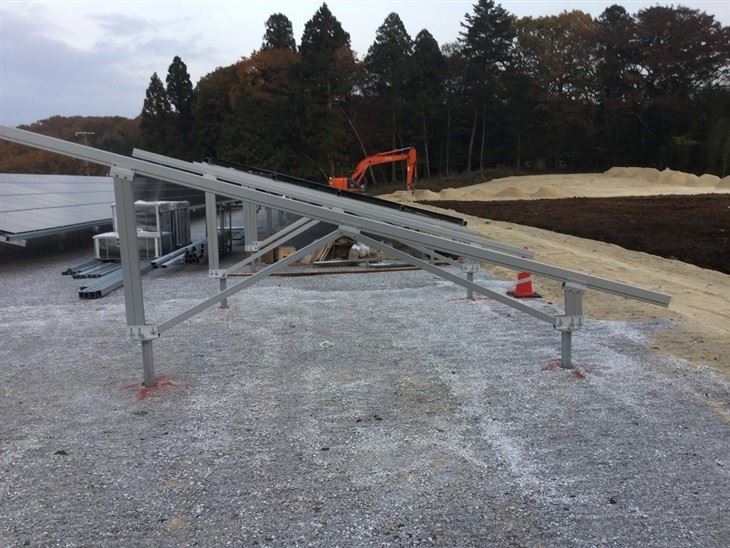 Ground Mount System With Helical Pile best