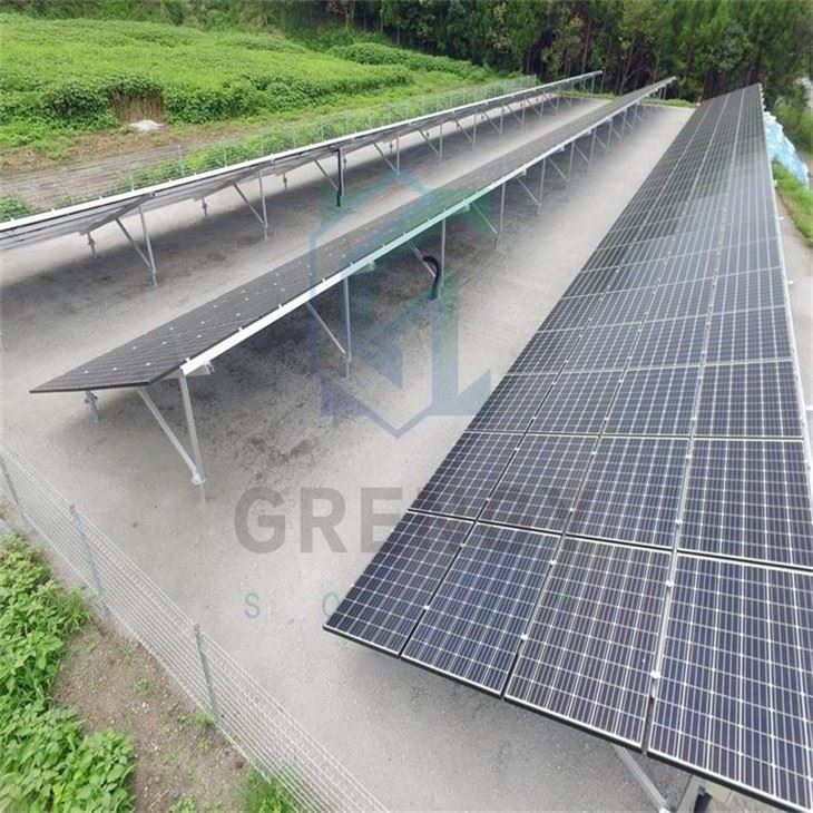 solar panels installed on the ground
