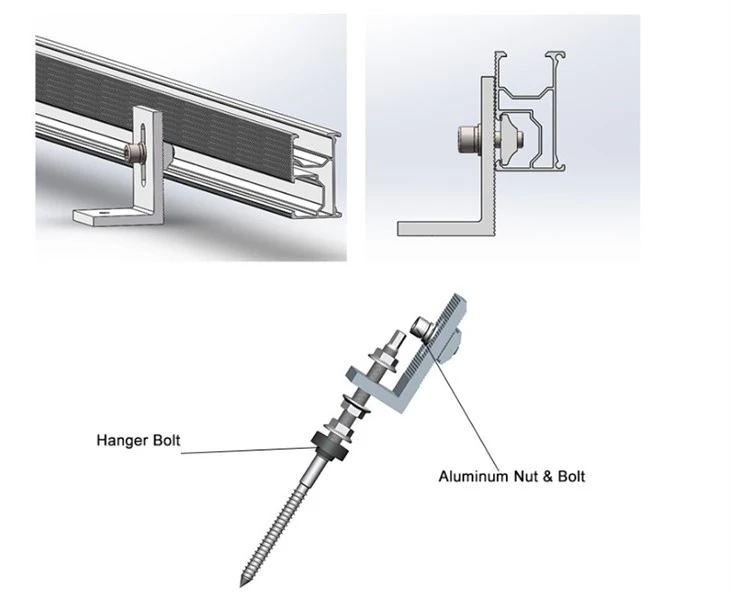 Universal Adjustable L-Foot For Metal Roof Solar Panel Mounting Kits suppliers